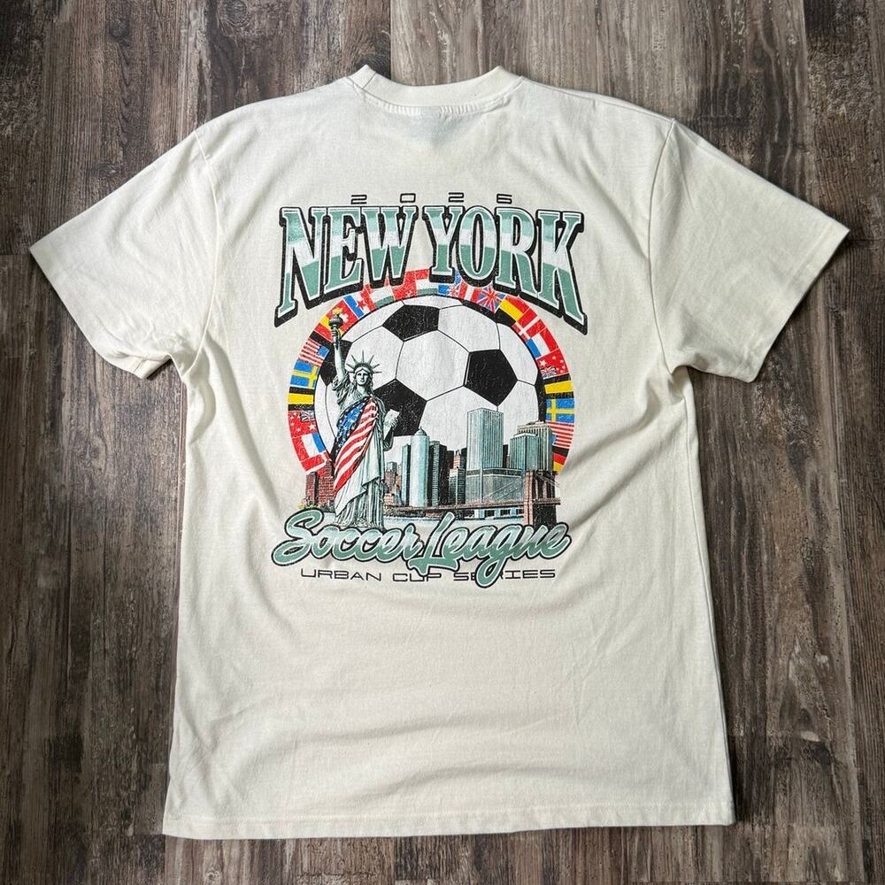 BRANDMAKERS New York Soccer League 2026 Shirt sz: LARGE